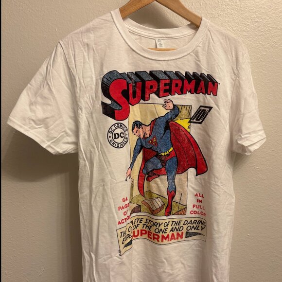 Golden Age Superman Comic Cover Shirt - Picture 1 of 1